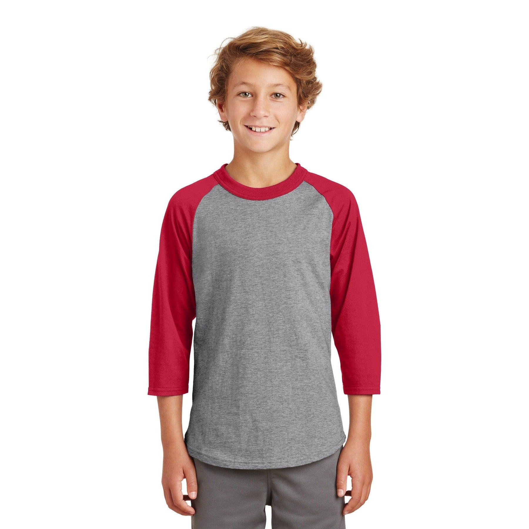 Sport-Tek-Sport-Tek® Youth Colorblock Raglan Jersey. YT200-MedTech-3