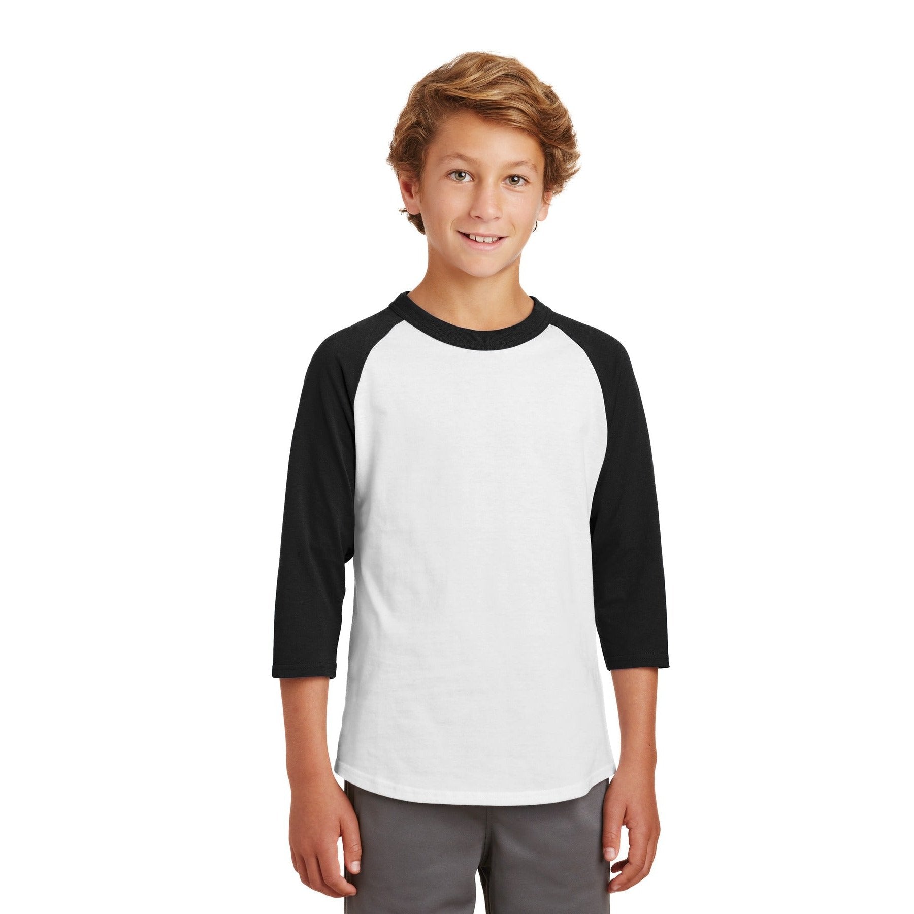 Sport-Tek-Sport-Tek® Youth Colorblock Raglan Jersey. YT200-MedTech-5