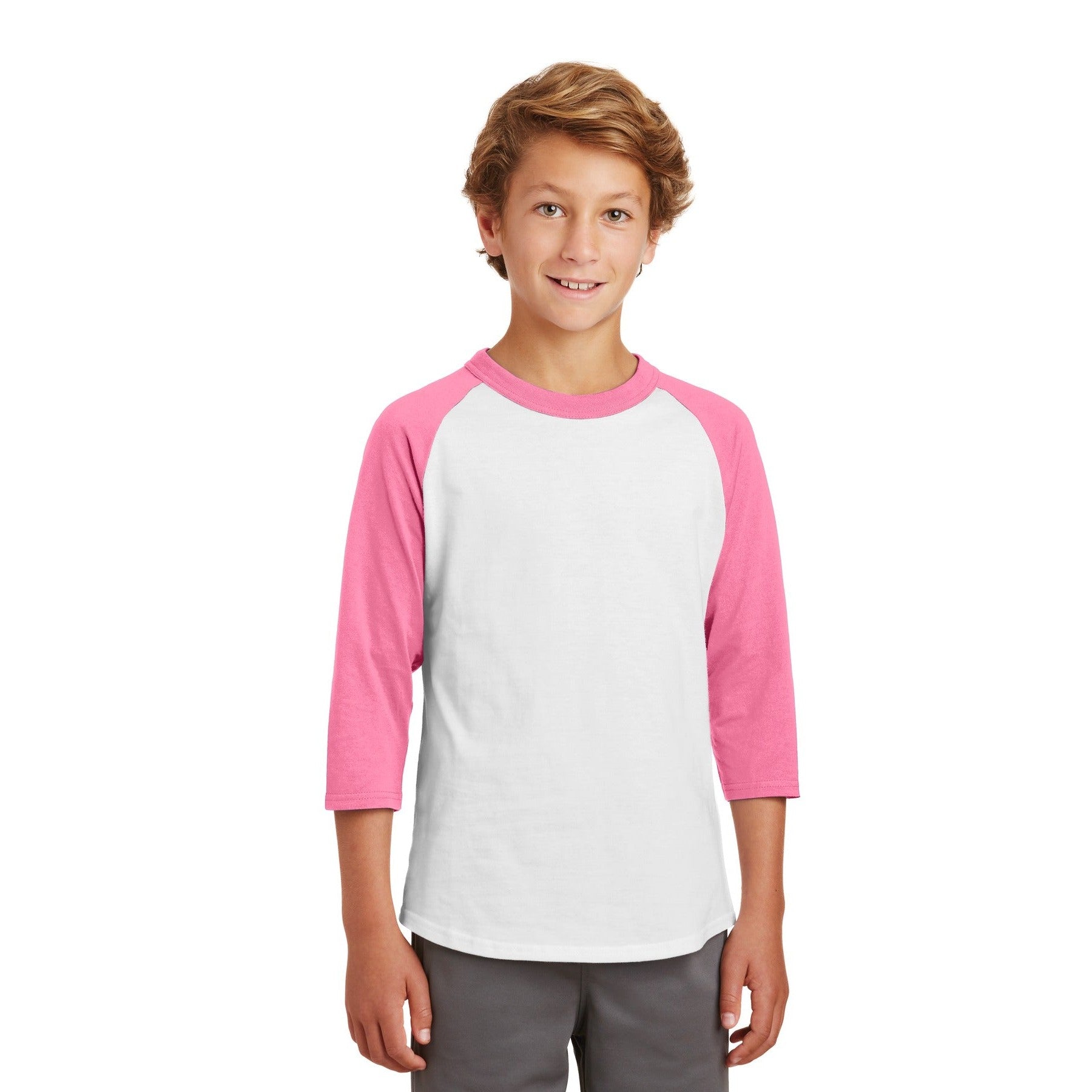 Sport-Tek-Sport-Tek® Youth Colorblock Raglan Jersey. YT200-MedTech-6
