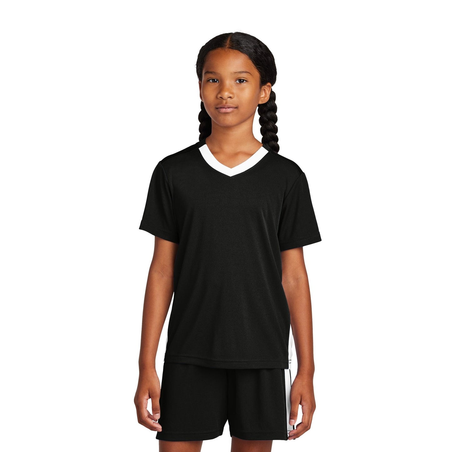 Sport-Tek-Sport-Tek® Youth Competitor™ United V-Neck YST101-MedTech-1