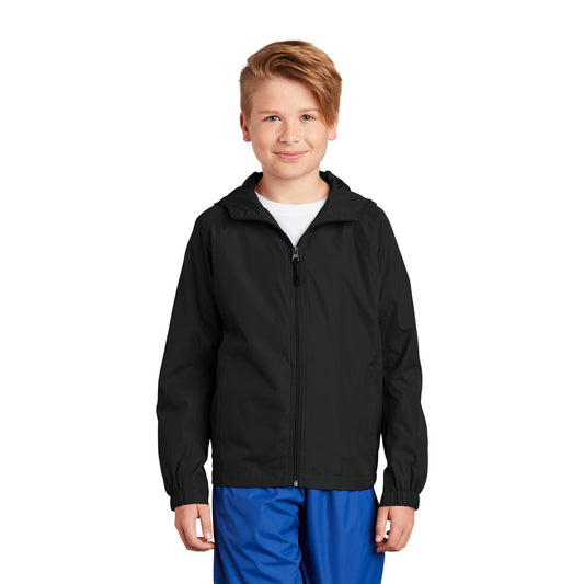Sport-Tek-Sport-Tek® Youth Hooded Raglan Jacket. YST73-MedTech-1
