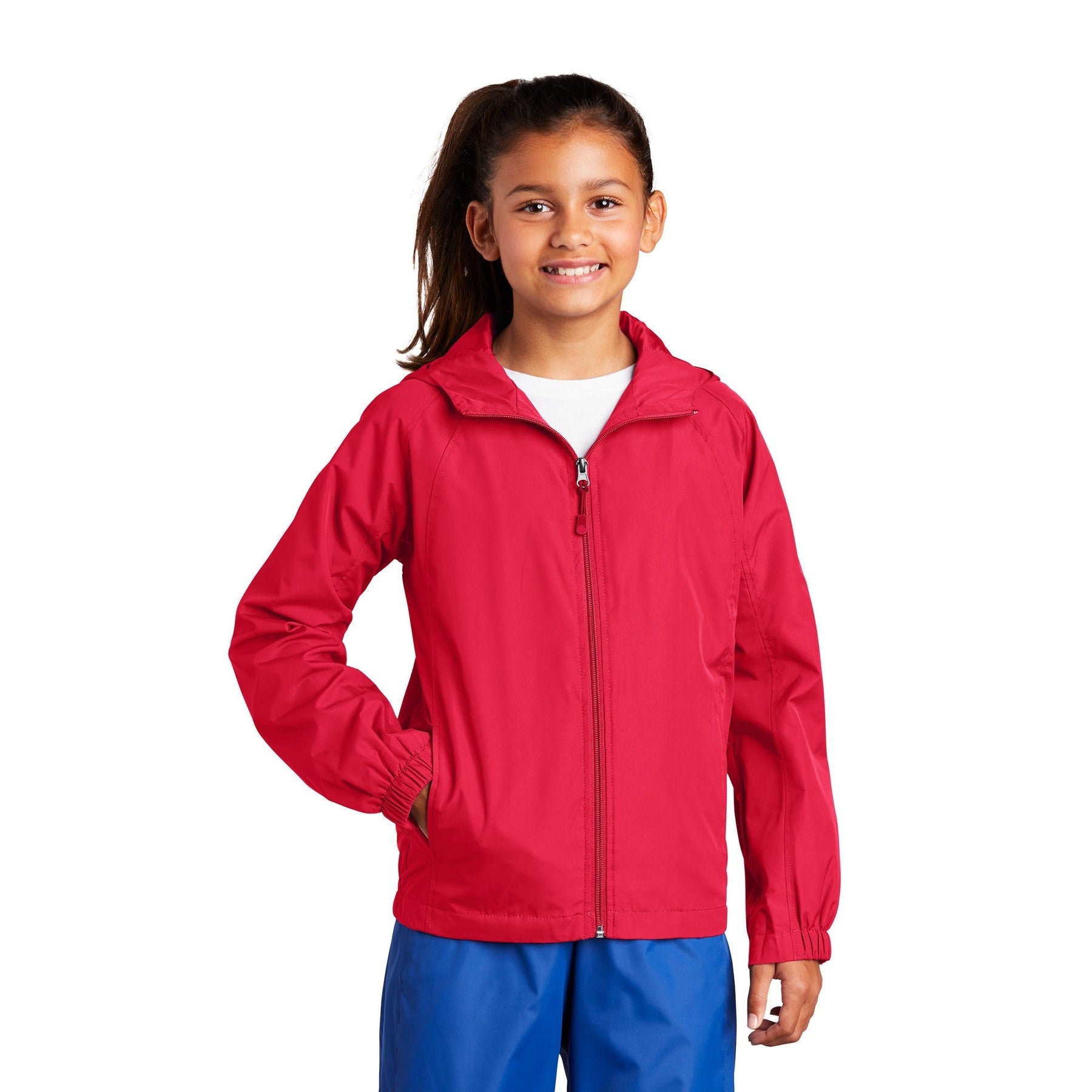 Sport-Tek-Sport-Tek® Youth Hooded Raglan Jacket. YST73-MedTech-3