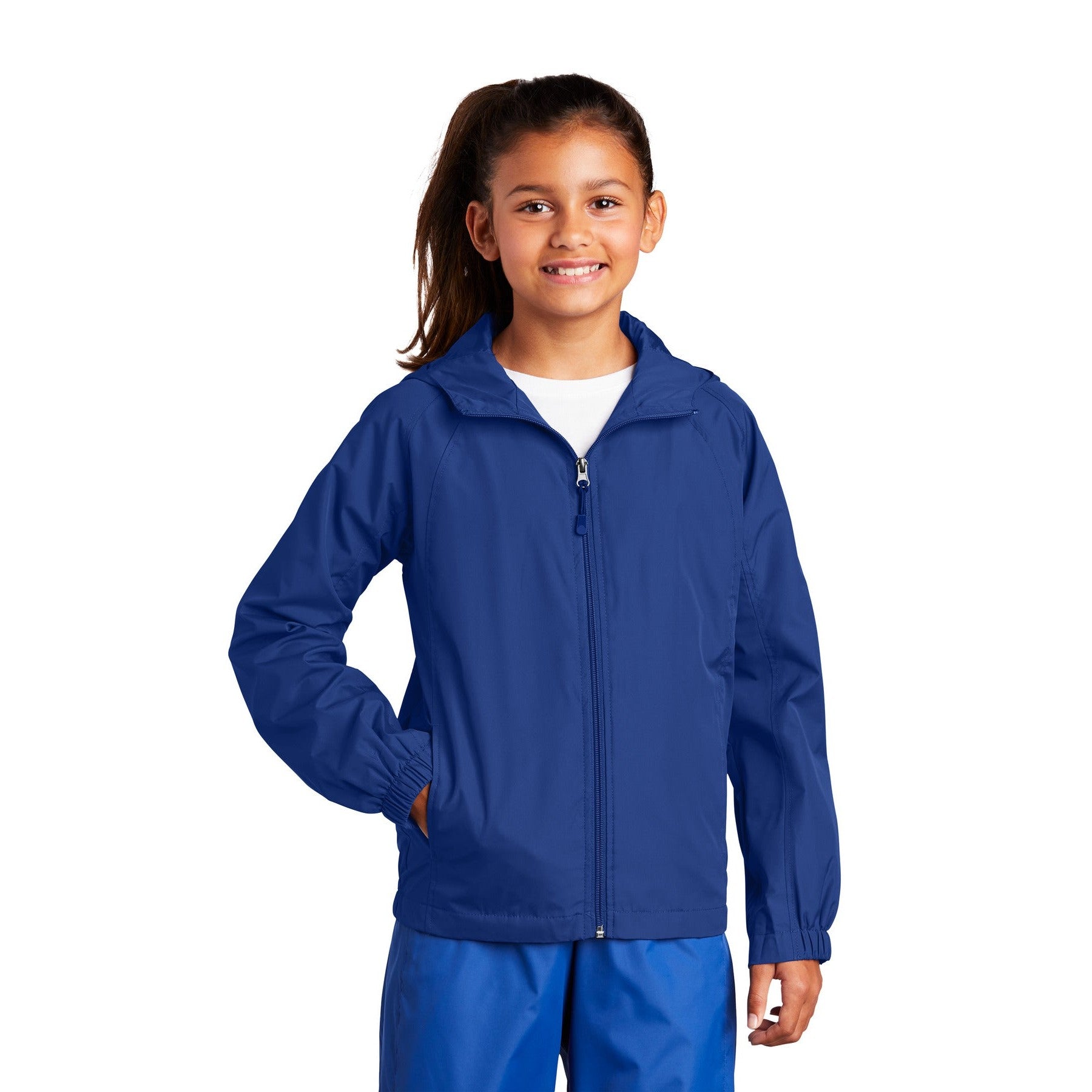 Sport-Tek-Sport-Tek® Youth Hooded Raglan Jacket. YST73-MedTech-4