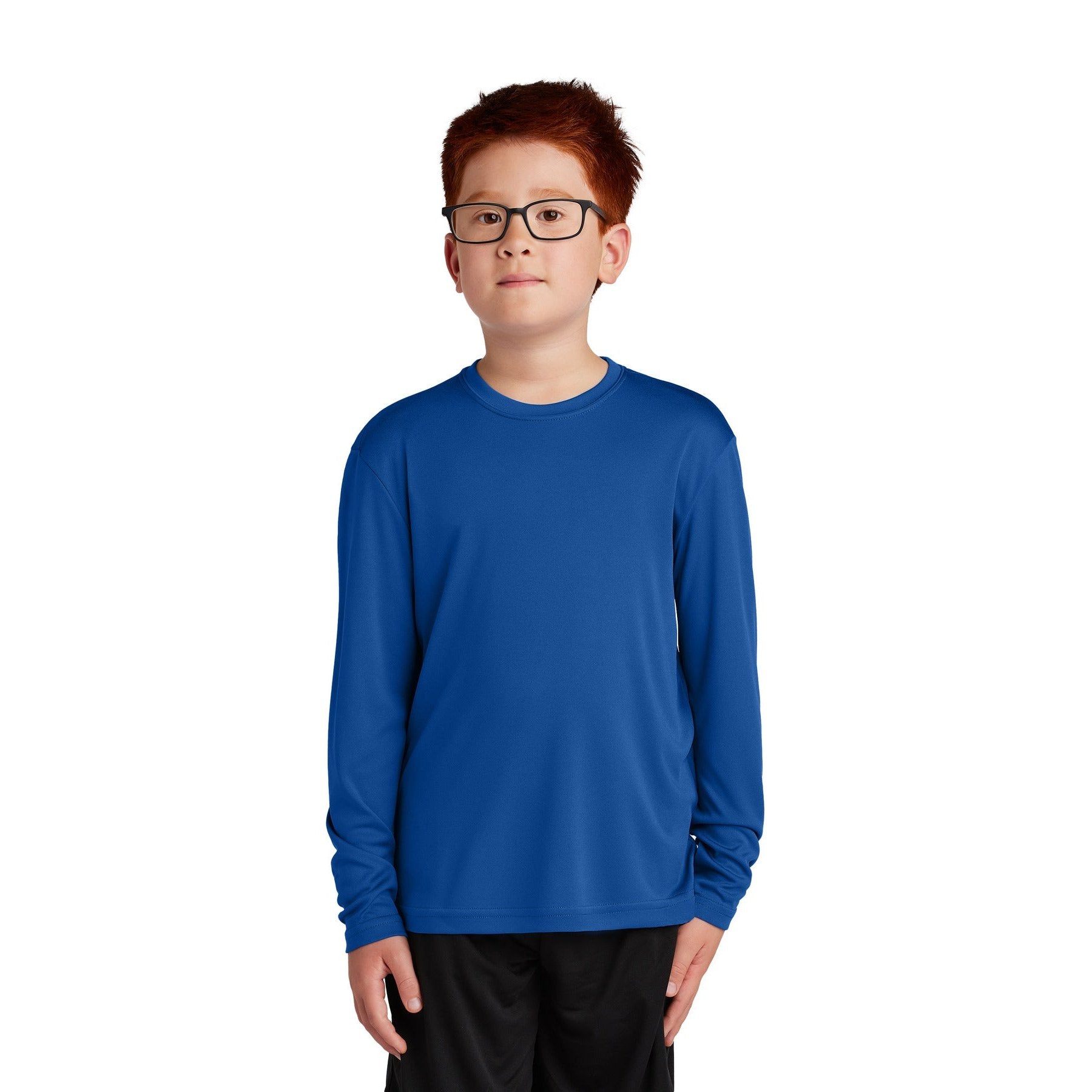 Sport-Tek-Sport-Tek® Youth Long Sleeve PosiCharge® Competitor™ Tee. YST350LS-MedTech-23