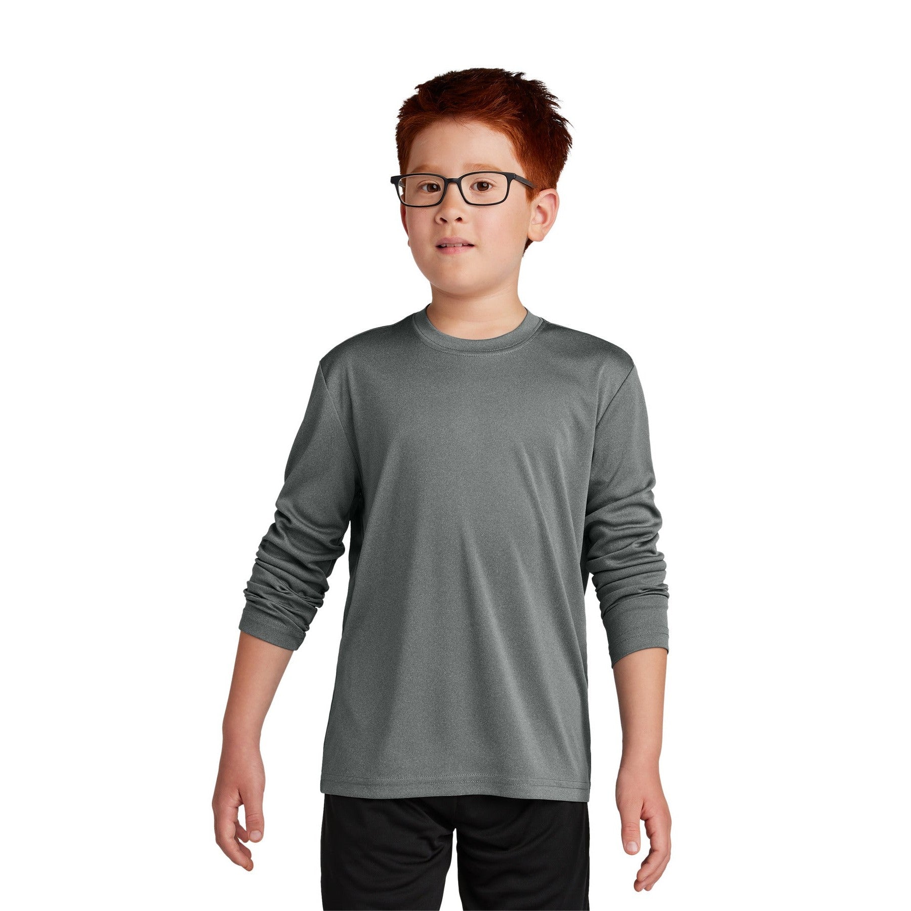 Sport-Tek-Sport-Tek® Youth Long Sleeve PosiCharge® Competitor™ Tee. YST350LS-MedTech-12