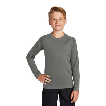Sport-Tek-Sport-Tek ® Youth Long Sleeve Rashguard Tee. YST470LS-MedTech-2