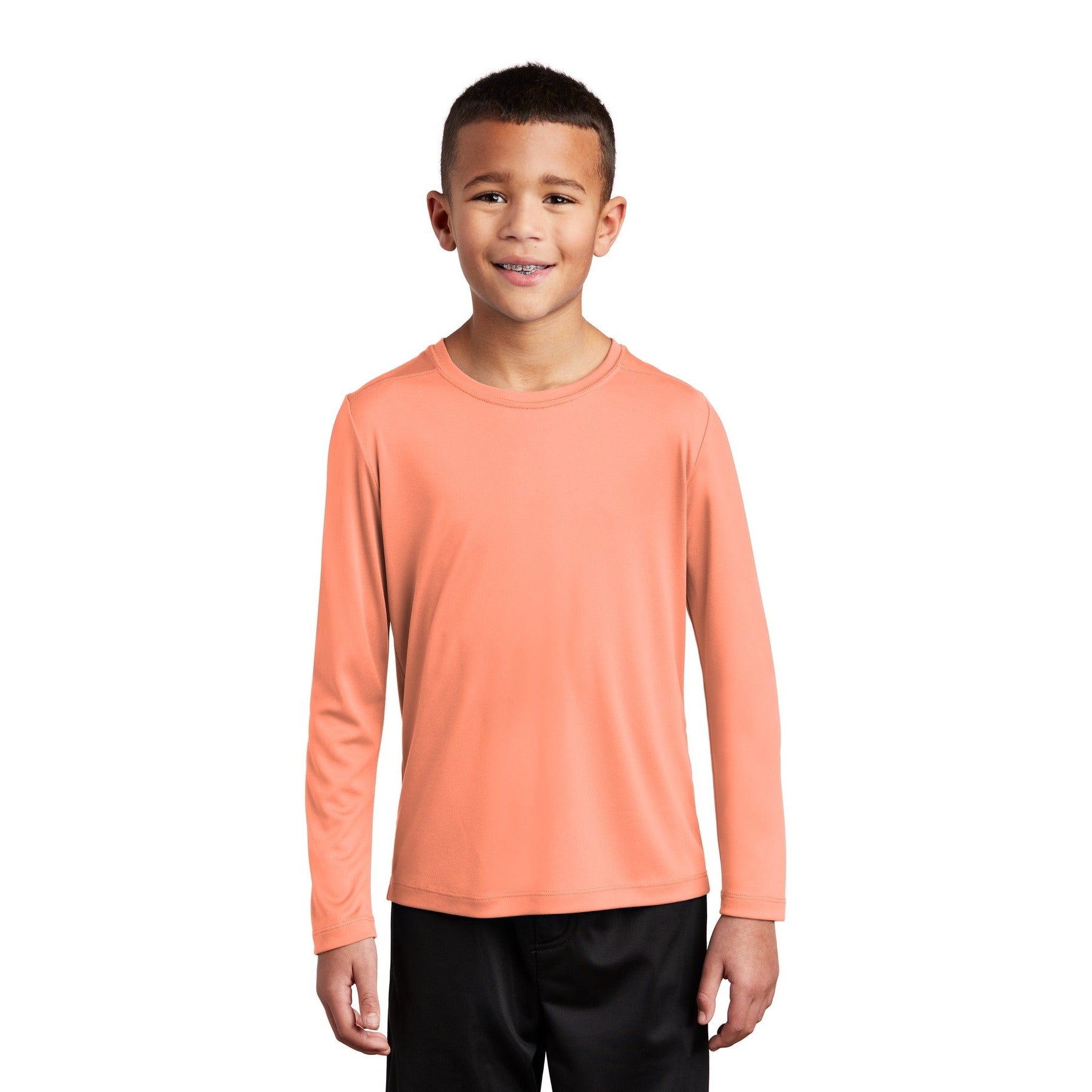 Sport-Tek-Sport-Tek ® Youth Posi-UV® Pro Long Sleeve Tee. YST420LS-MedTech-6