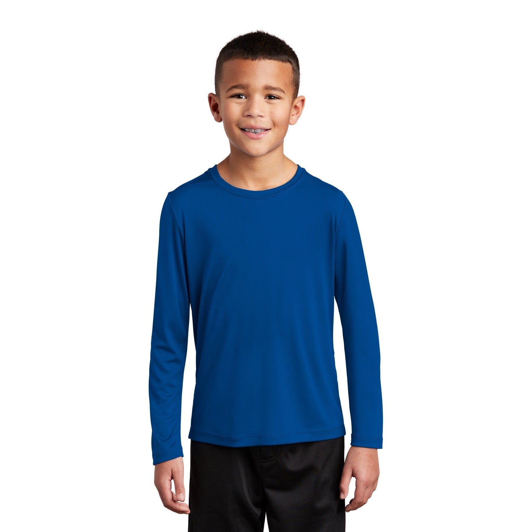 Sport-Tek-Sport-Tek ® Youth Posi-UV® Pro Long Sleeve Tee. YST420LS-MedTech-9