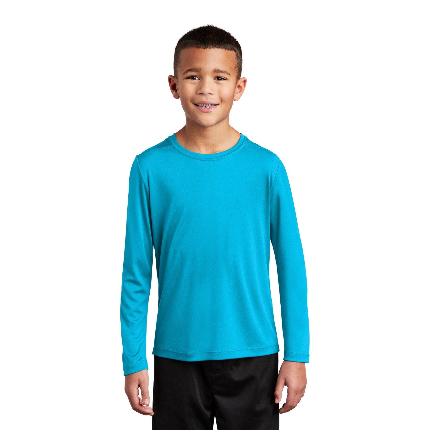 Sport-Tek-Sport-Tek ® Youth Posi-UV® Pro Long Sleeve Tee. YST420LS-MedTech-5