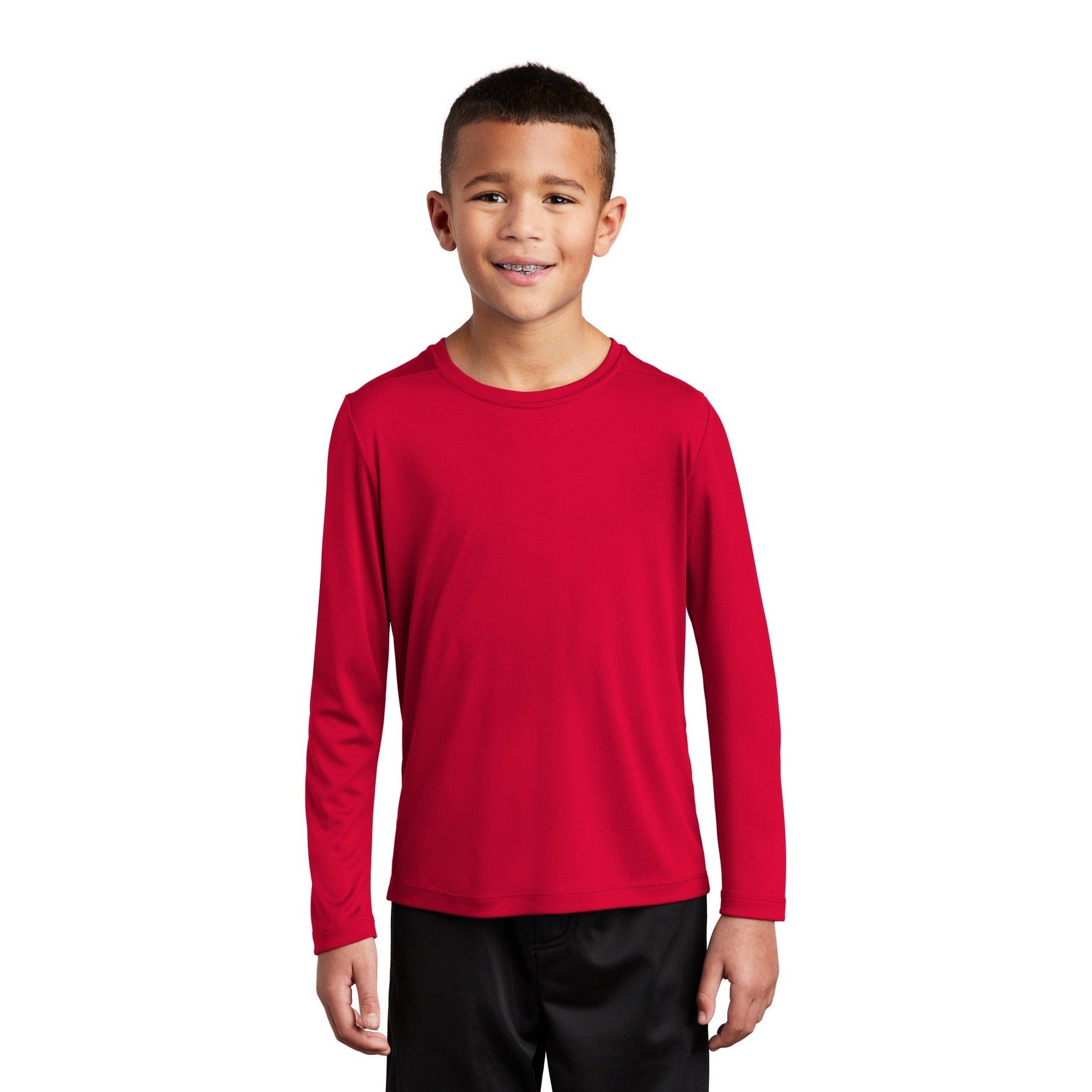 Sport-Tek-Sport-Tek ® Youth Posi-UV® Pro Long Sleeve Tee. YST420LS-MedTech-8