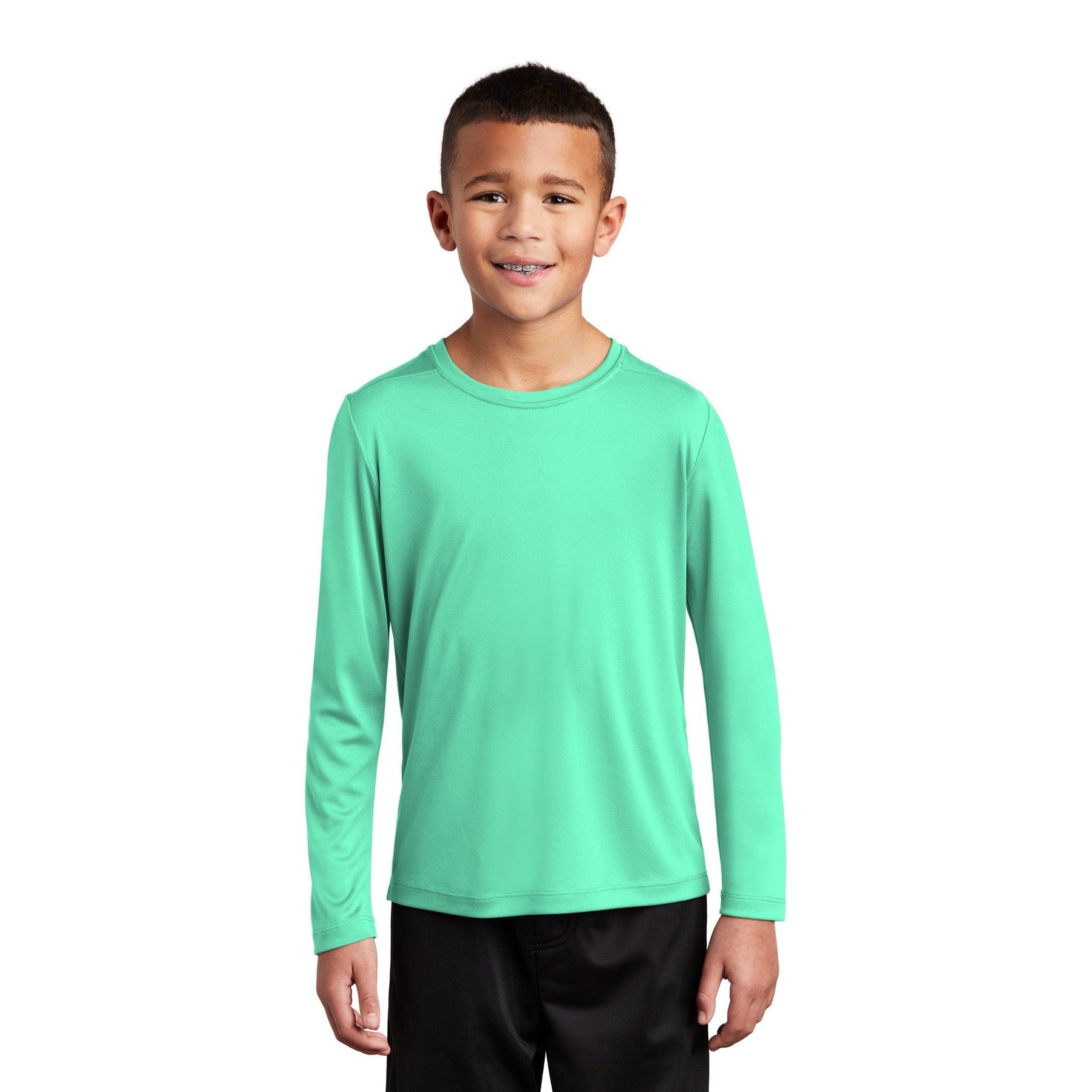 Sport-Tek-Sport-Tek ® Youth Posi-UV® Pro Long Sleeve Tee. YST420LS-MedTech-2