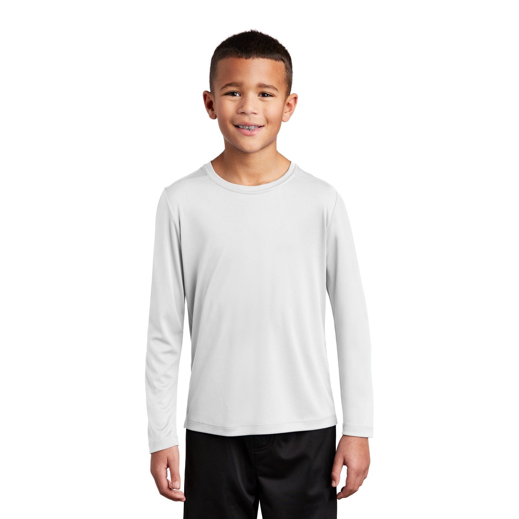 Sport-Tek-Sport-Tek ® Youth Posi-UV® Pro Long Sleeve Tee. YST420LS-MedTech-10