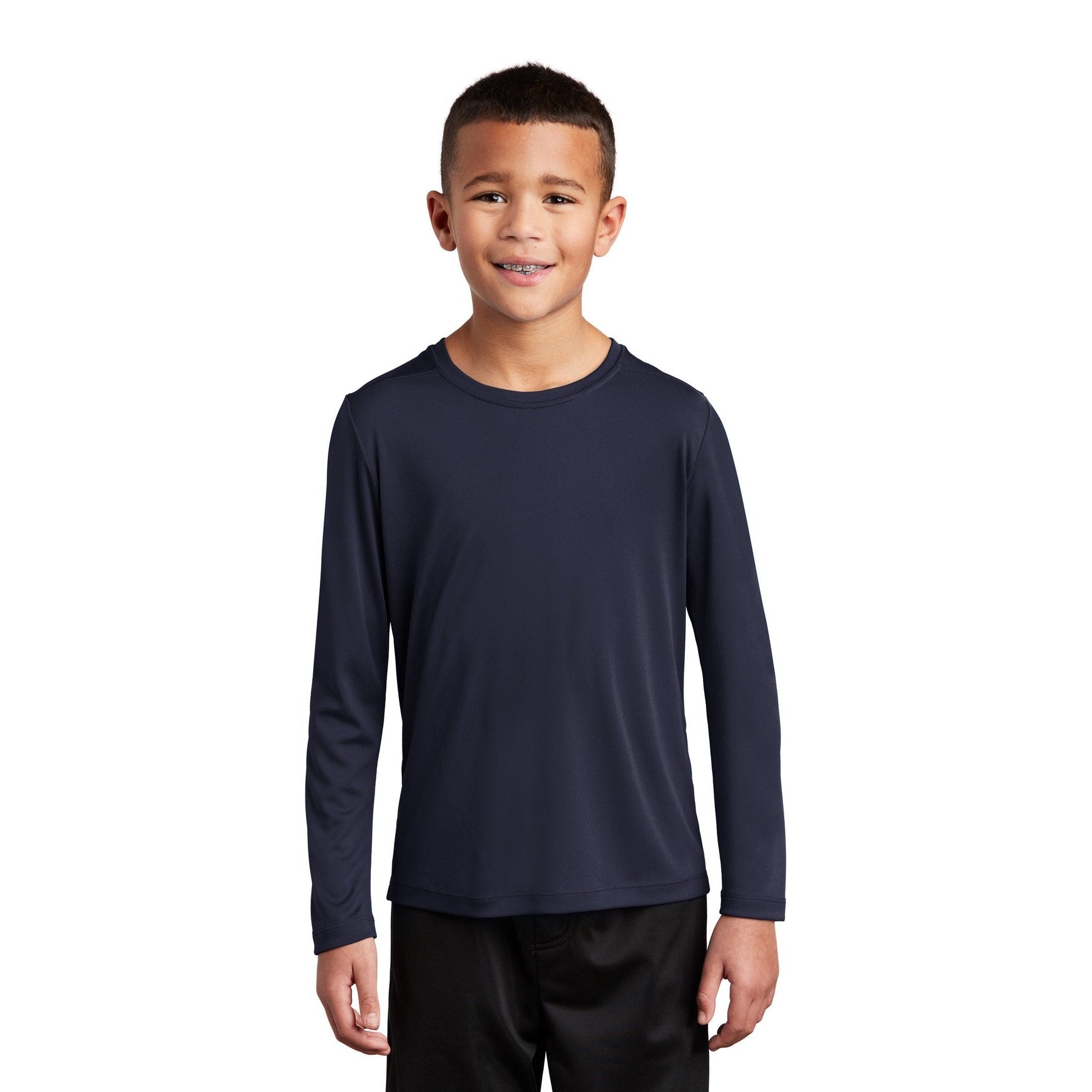 Sport-Tek-Sport-Tek ® Youth Posi-UV® Pro Long Sleeve Tee. YST420LS-MedTech-7
