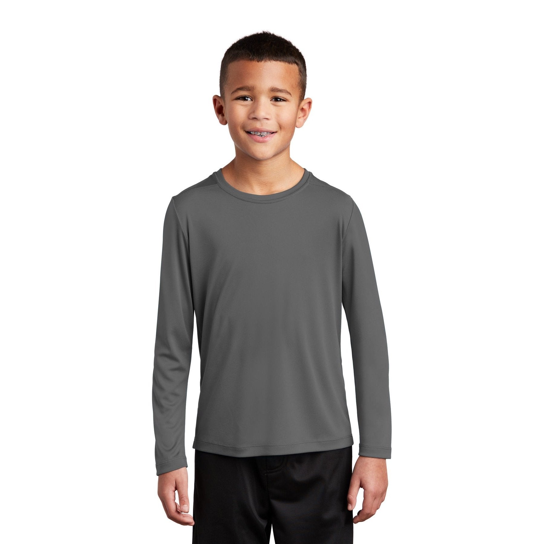 Sport-Tek-Sport-Tek ® Youth Posi-UV® Pro Long Sleeve Tee. YST420LS-MedTech-3