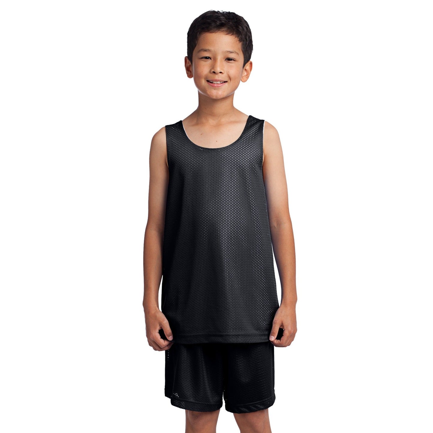 Sport-Tek-Sport-Tek® Youth PosiCharge® Classic Mesh Reversible Tank. YST500-MedTech-1