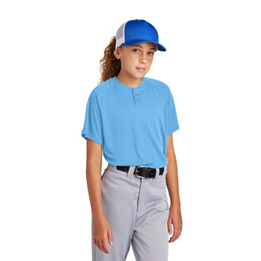 Sport-Tek-Sport-Tek® Youth PosiCharge® Competitor™ 2-Button Henley YST359-MedTech-2