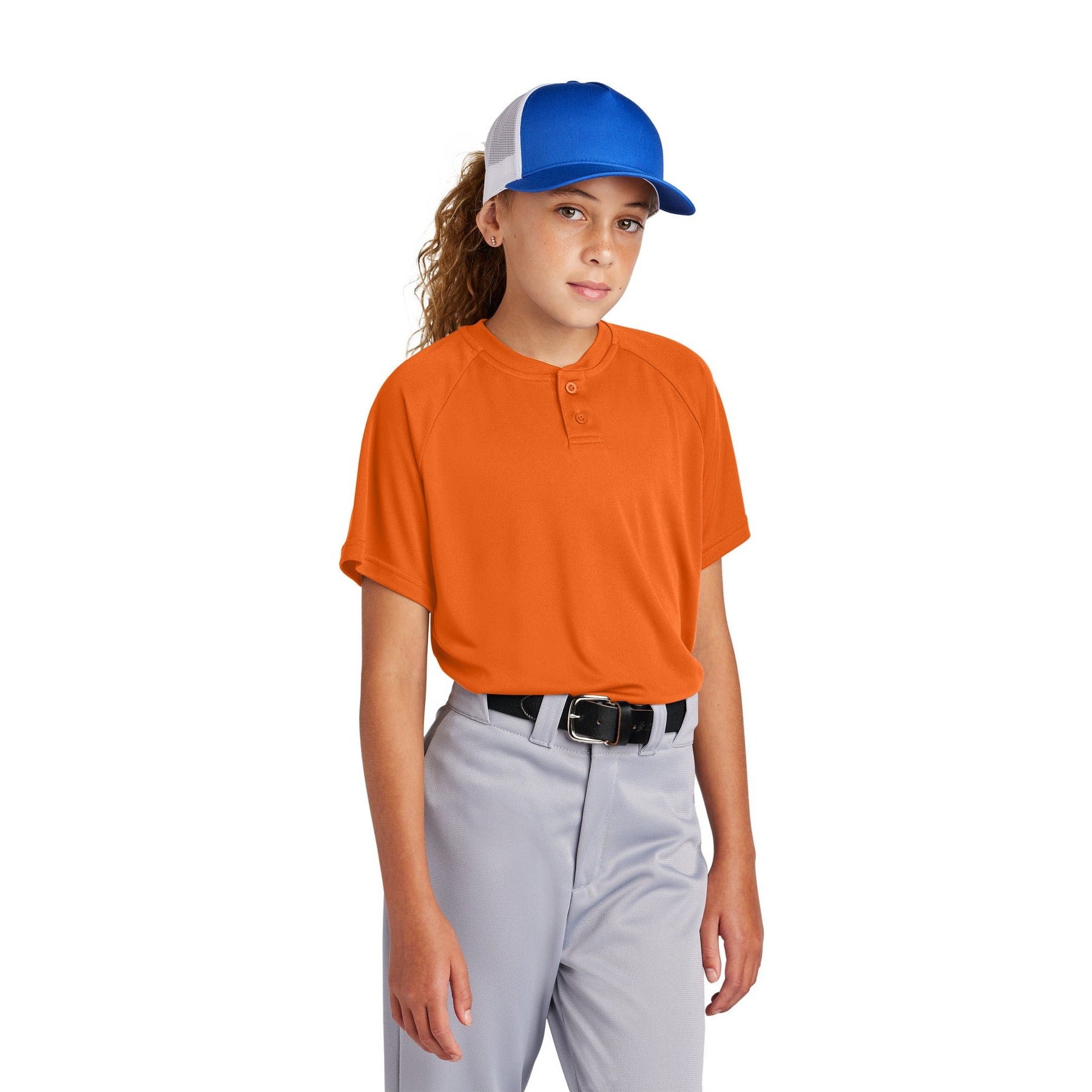 Sport-Tek-Sport-Tek® Youth PosiCharge® Competitor™ 2-Button Henley YST359-MedTech-3