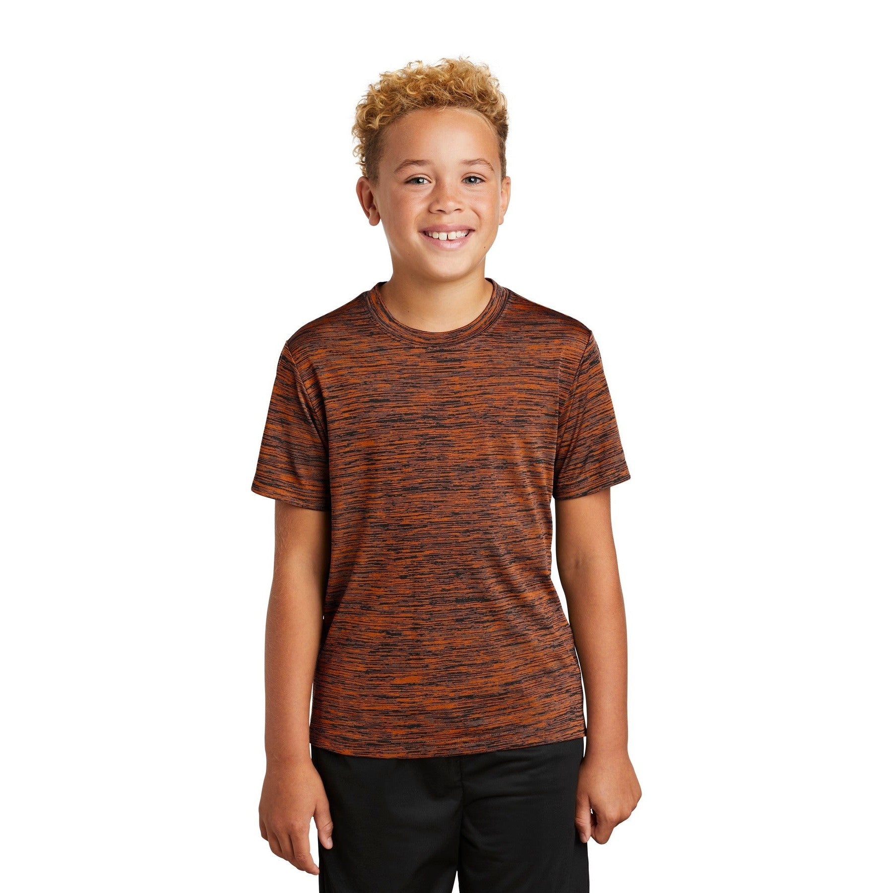 Sport-Tek-Sport-Tek® Youth PosiCharge® Electric Heather Tee. YST390-MedTech-3