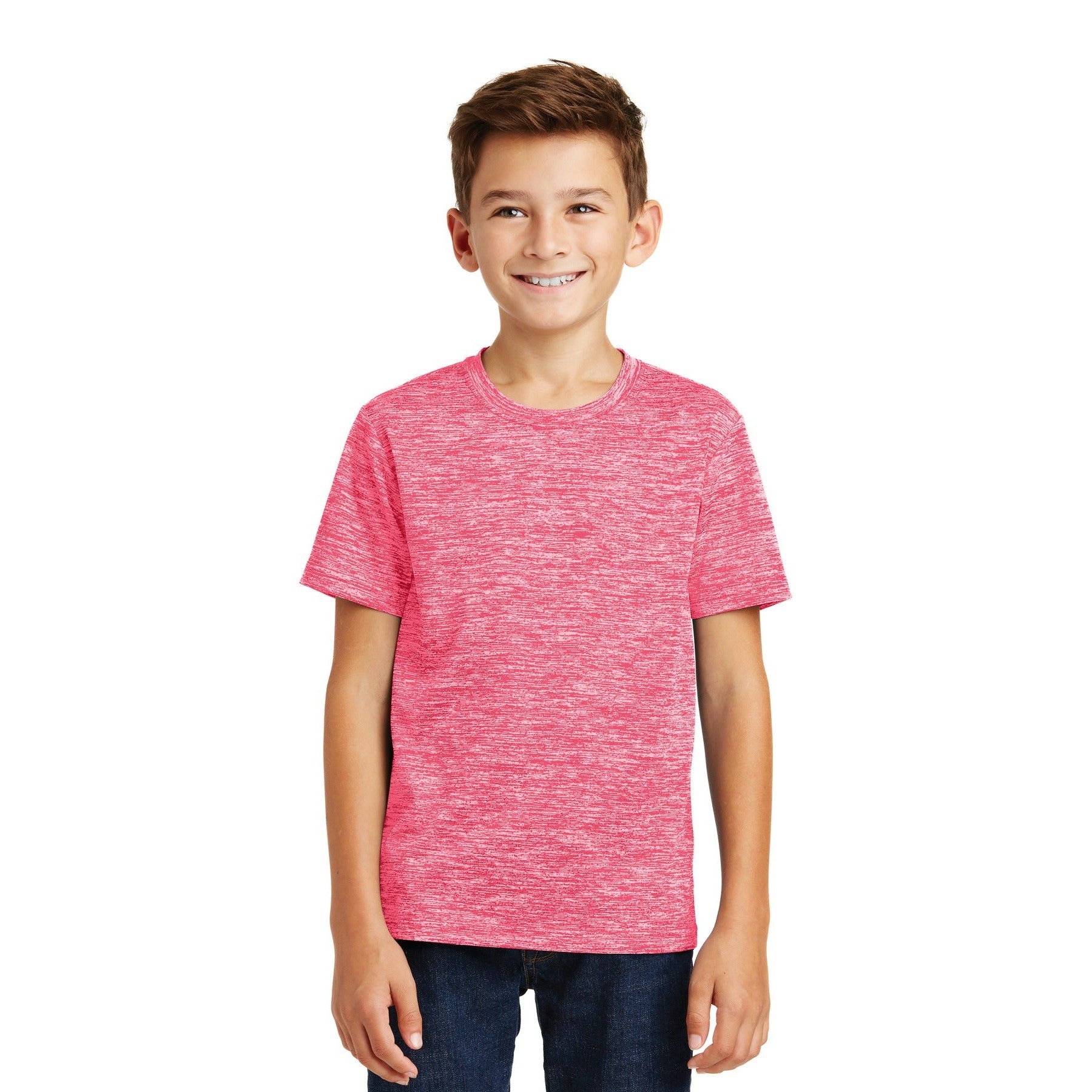 Sport-Tek-Sport-Tek® Youth PosiCharge® Electric Heather Tee. YST390-MedTech-8