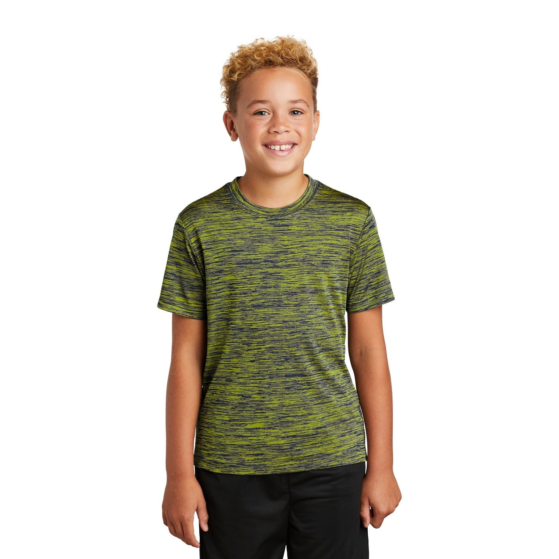 Sport-Tek-Sport-Tek® Youth PosiCharge® Electric Heather Tee. YST390-MedTech-7