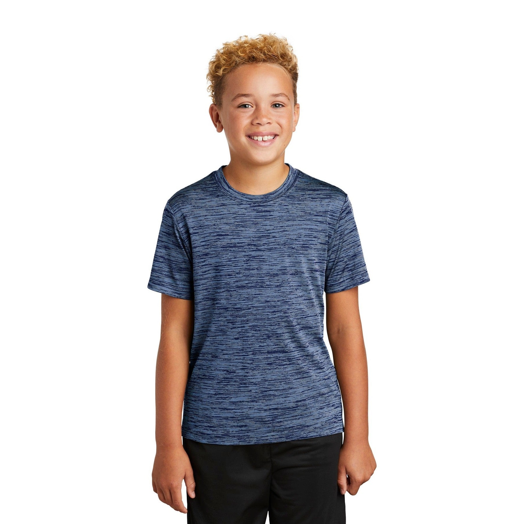 Sport-Tek-Sport-Tek® Youth PosiCharge® Electric Heather Tee. YST390-MedTech-2