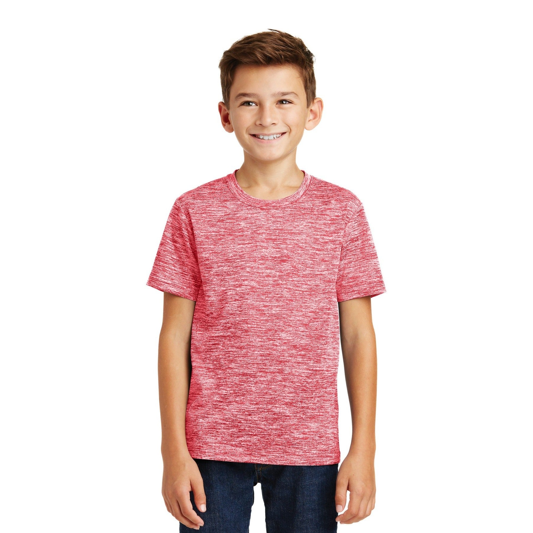 Sport-Tek-Sport-Tek® Youth PosiCharge® Electric Heather Tee. YST390-MedTech-4