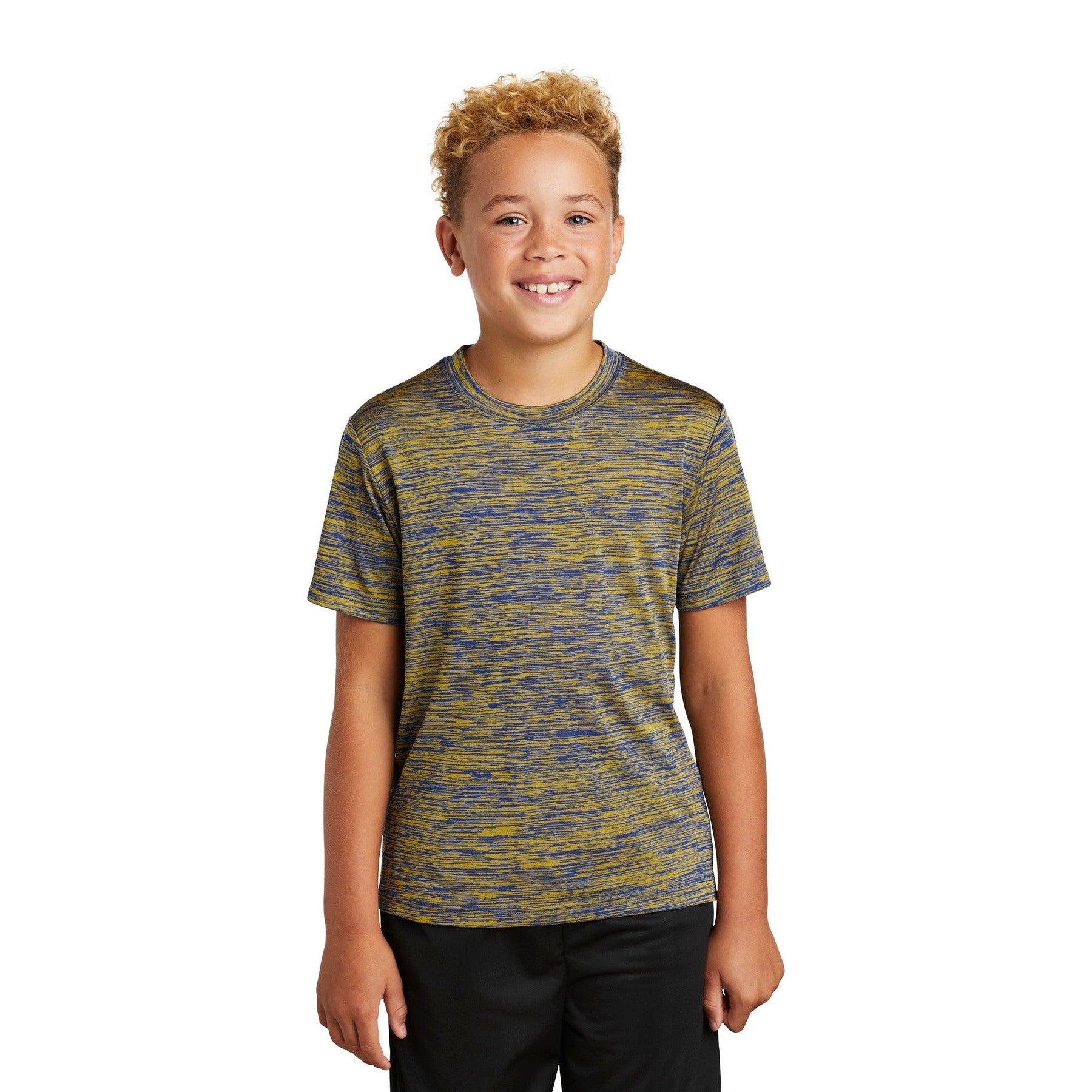 Sport-Tek-Sport-Tek® Youth PosiCharge® Electric Heather Tee. YST390-MedTech-11