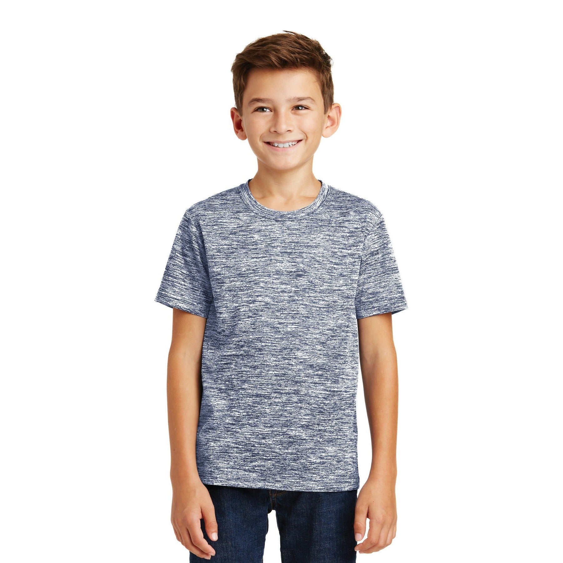 Sport-Tek-Sport-Tek® Youth PosiCharge® Electric Heather Tee. YST390-MedTech-9