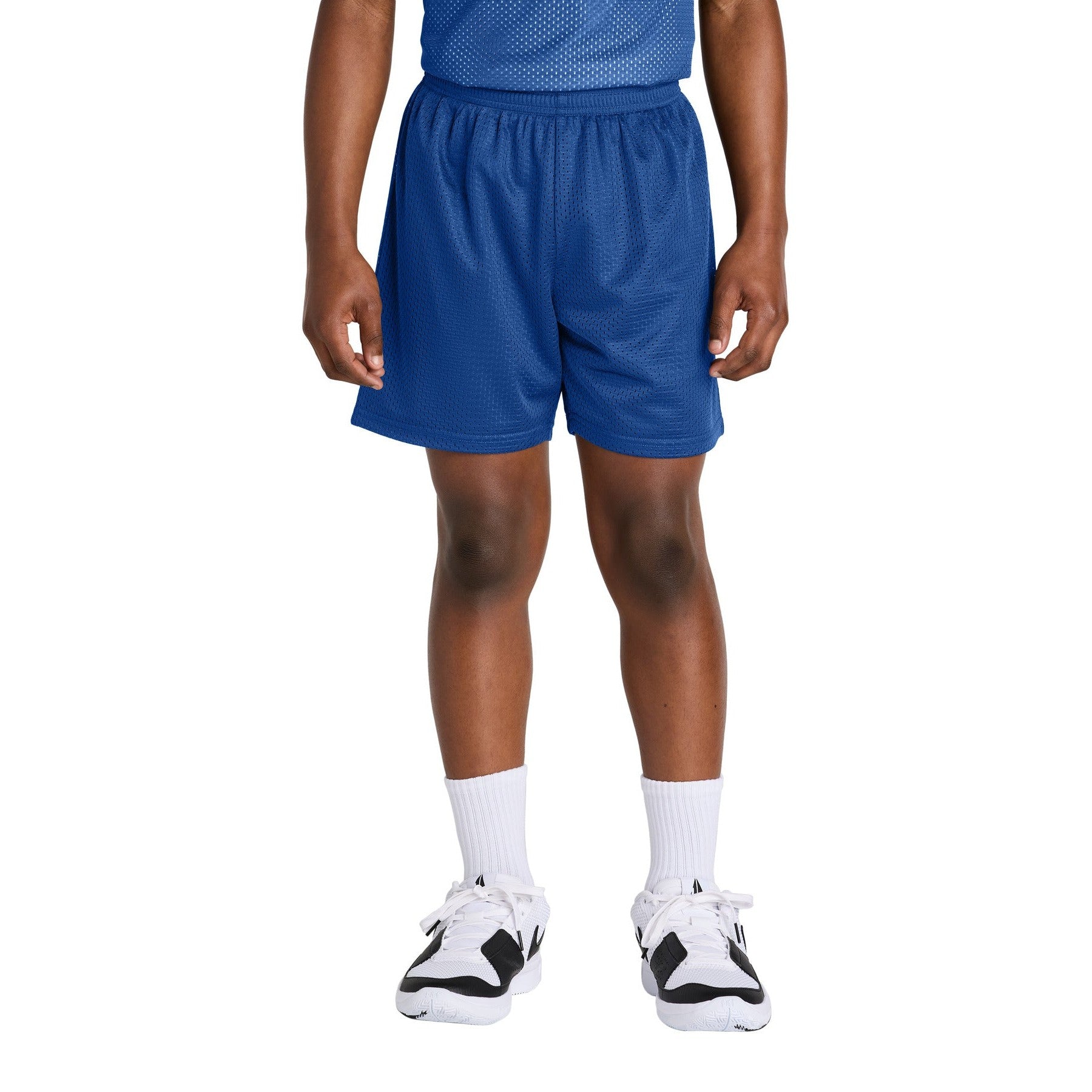 Sport-Tek-Sport-Tek® Youth PosiCharge® Mesh 5" Short YST5100-MedTech-12