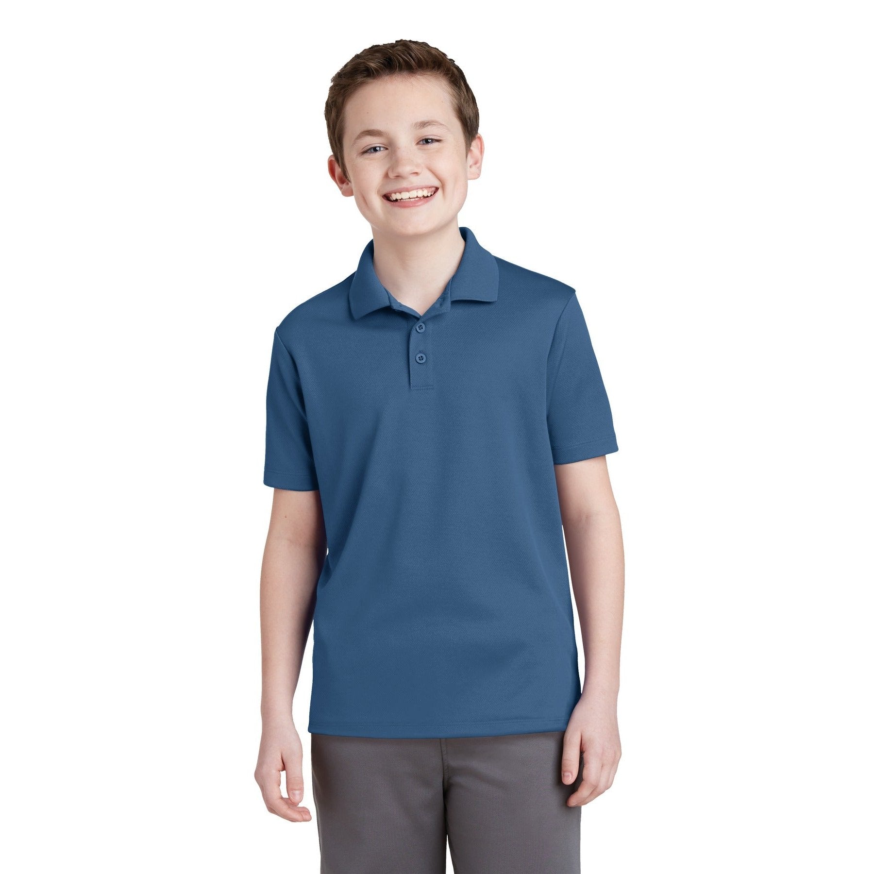Sport-Tek-Sport-Tek® Youth PosiCharge® RacerMesh® Polo. YST640-MedTech-3