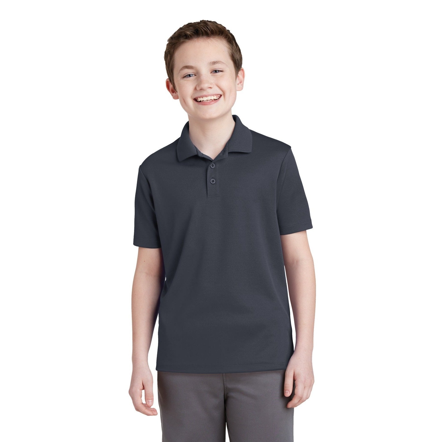 Sport-Tek-Sport-Tek® Youth PosiCharge® RacerMesh® Polo. YST640-MedTech-4
