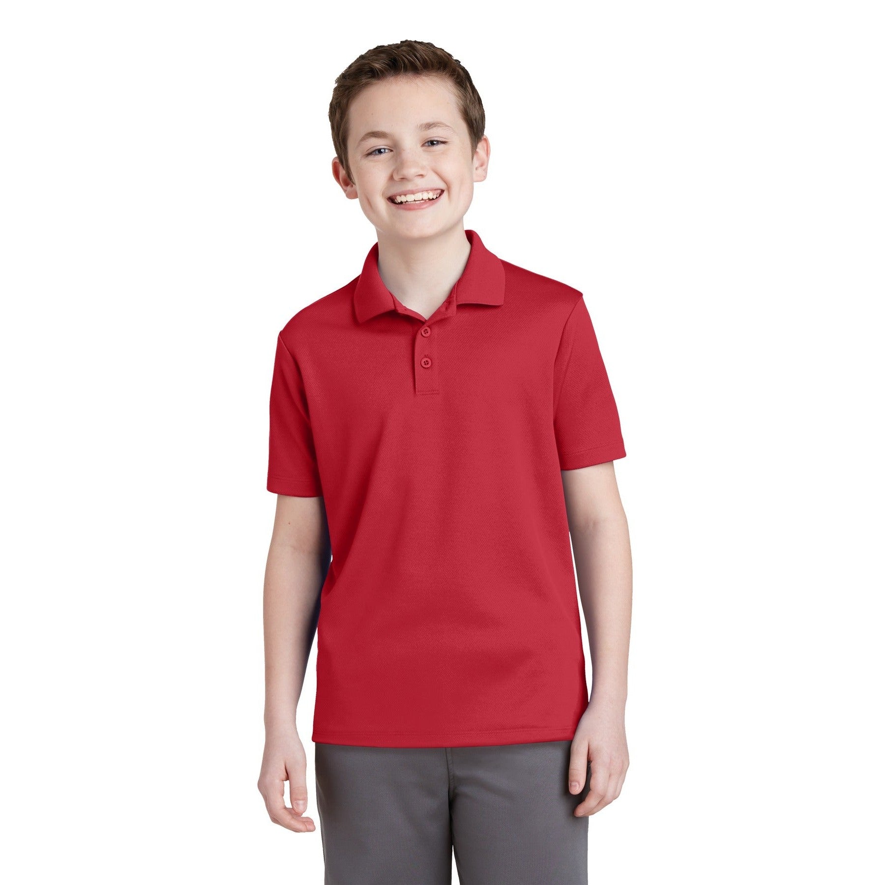 Sport-Tek-Sport-Tek® Youth PosiCharge® RacerMesh® Polo. YST640-MedTech-7