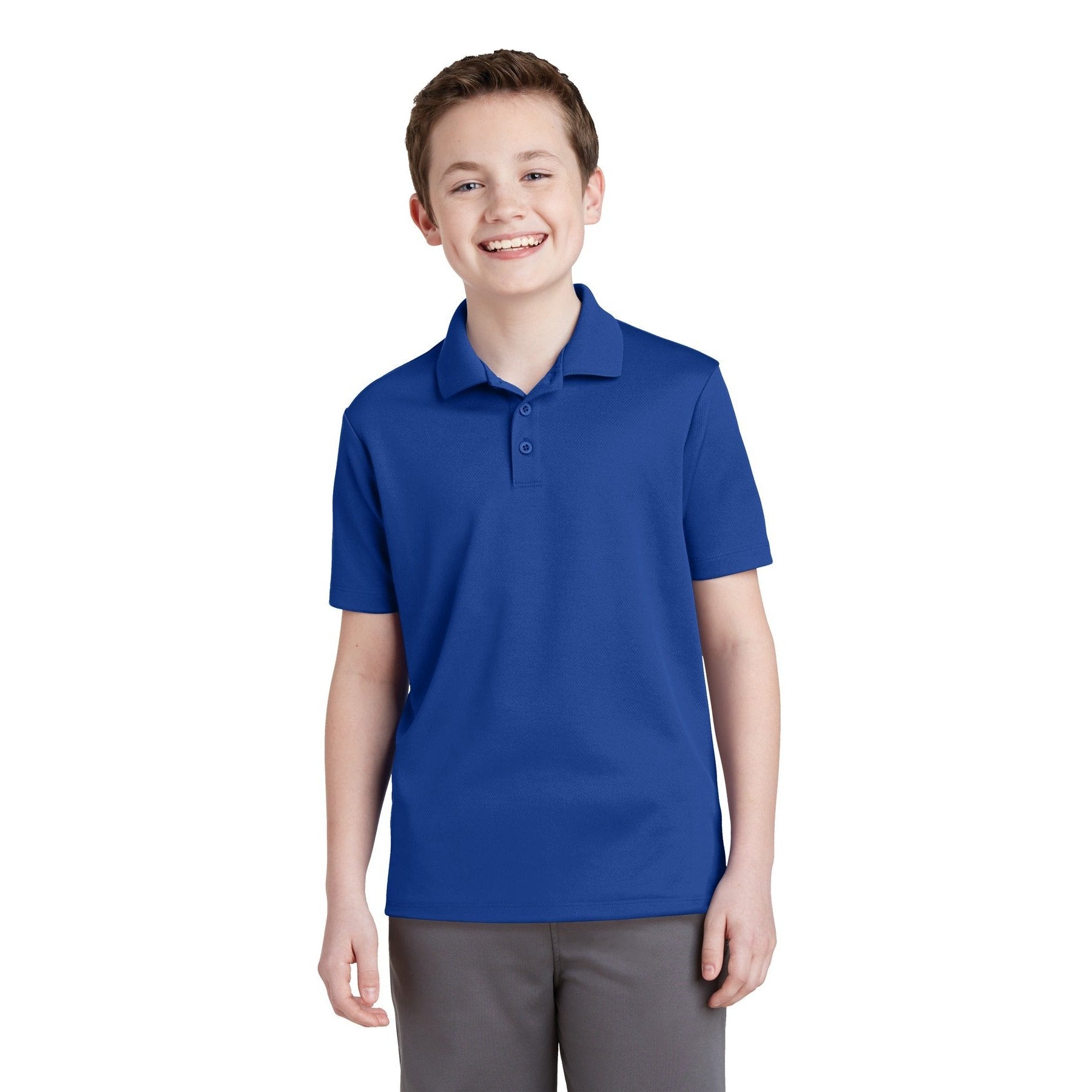 Sport-Tek-Sport-Tek® Youth PosiCharge® RacerMesh® Polo. YST640-MedTech-8