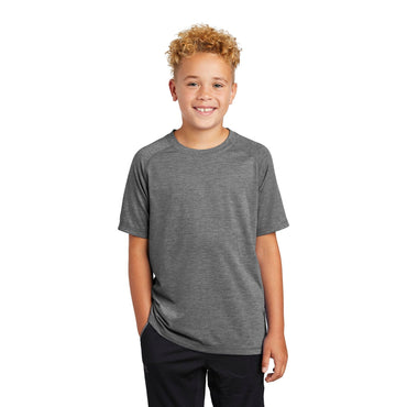 Sport-Tek-Sport-Tek ® Youth PosiCharge ® Tri-Blend Wicking Raglan Tee. YST400-MedTech-2
