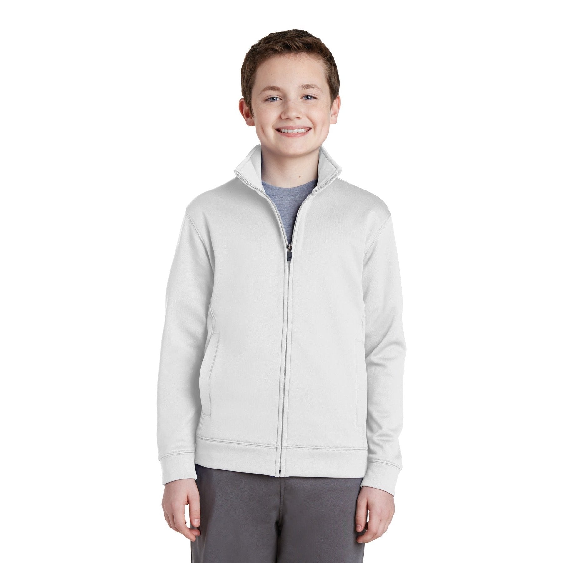 Sport-Tek-Sport-Tek® Youth Sport-Wick® Fleece Full-Zip Jacket. YST241-MedTech-6
