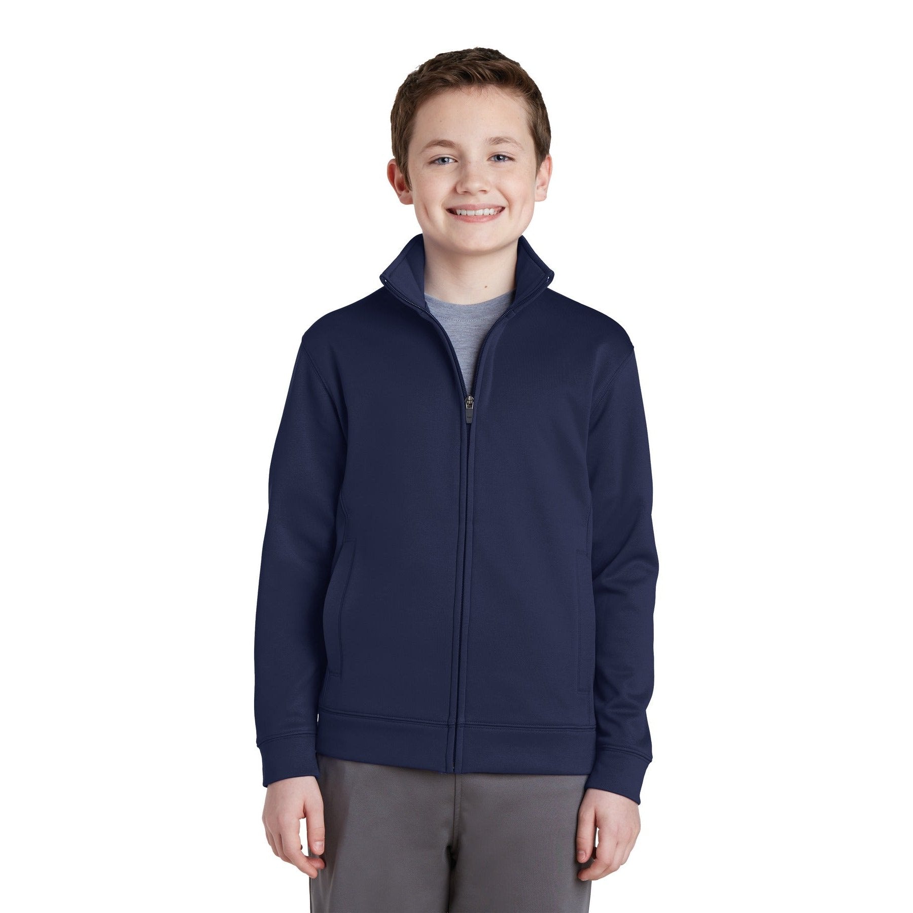 Sport-Tek-Sport-Tek® Youth Sport-Wick® Fleece Full-Zip Jacket. YST241-MedTech-4