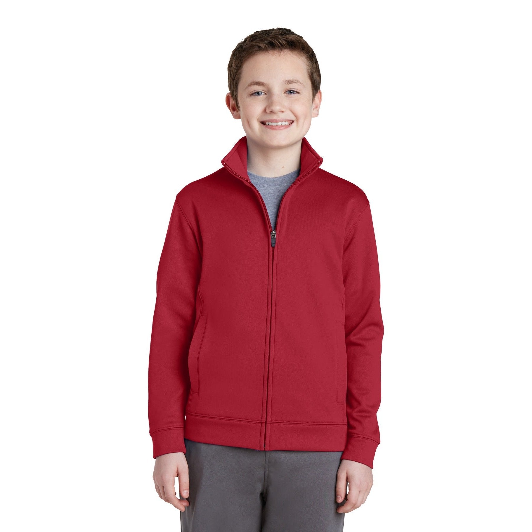 Sport-Tek-Sport-Tek® Youth Sport-Wick® Fleece Full-Zip Jacket. YST241-MedTech-3