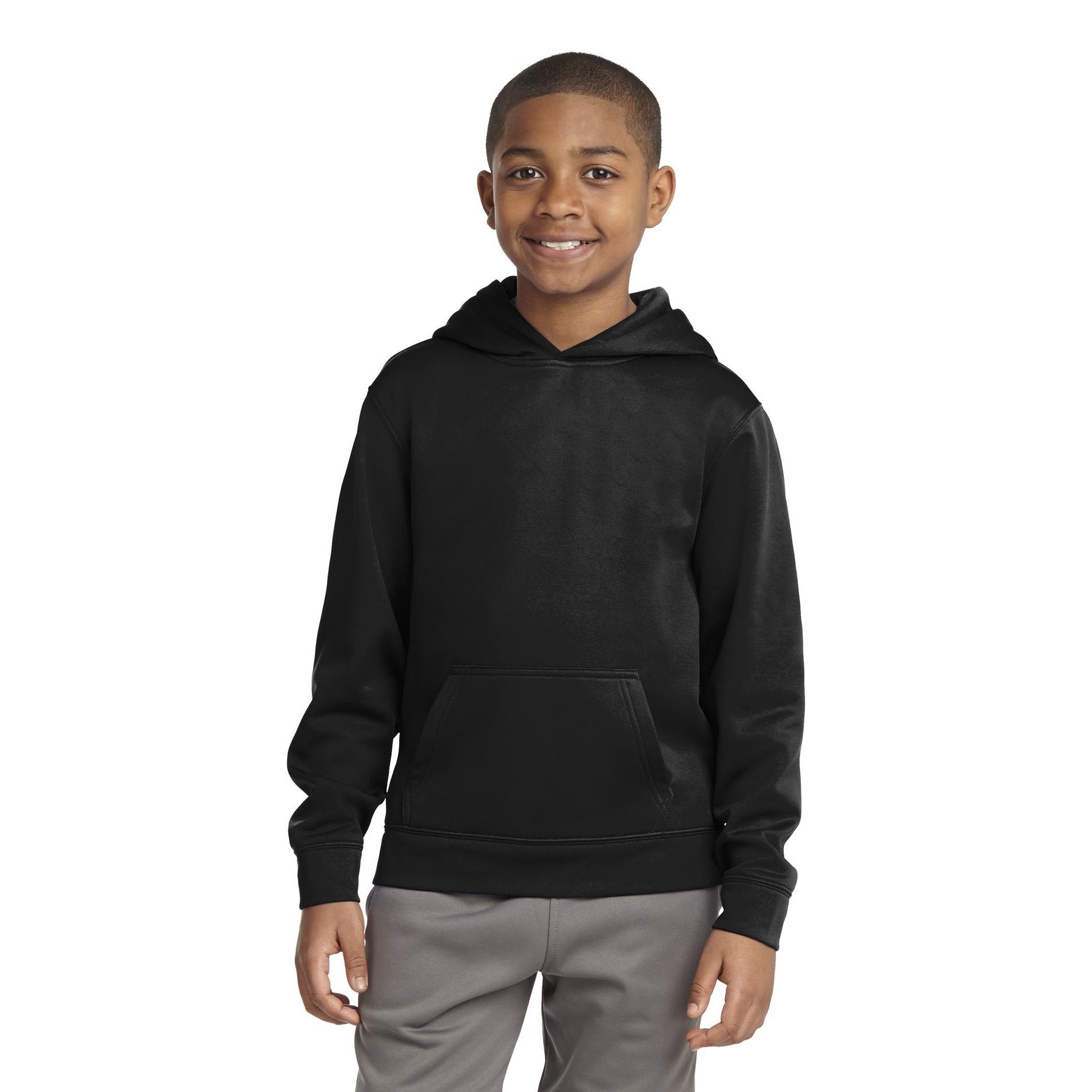 Sport-Tek-Sport-Tek® Youth Sport-Wick® Fleece Hooded Pullover. YST244-MedTech-1
