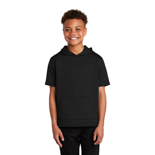 Sport-Tek-Sport-Tek ® Youth Sport-Wick ® Fleece Short Sleeve Hooded Pullover. YST251-MedTech-1