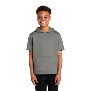 Sport-Tek-Sport-Tek ® Youth Sport-Wick ® Fleece Short Sleeve Hooded Pullover. YST251-MedTech-2