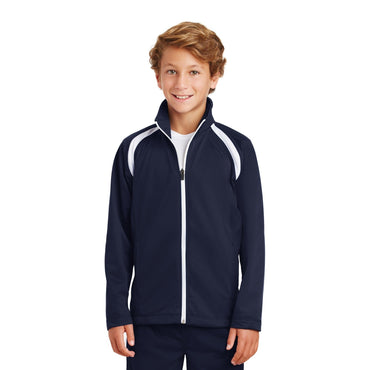 Sport-Tek-Sport-Tek® Youth Tricot Track Jacket. YST90-MedTech-2