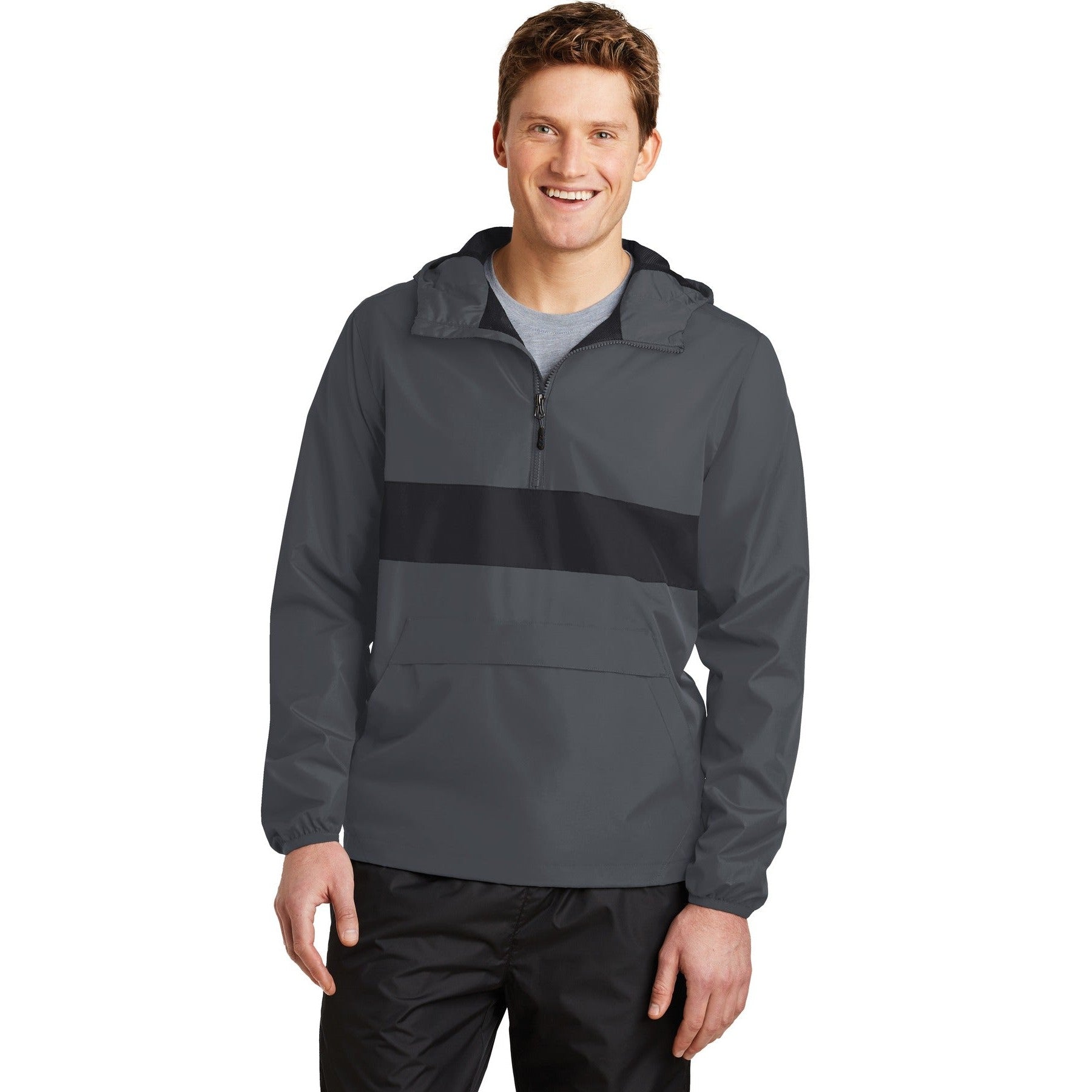 Sport-Tek-Sport-Tek® Zipped Pocket Anorak. JST65-MedTech-4