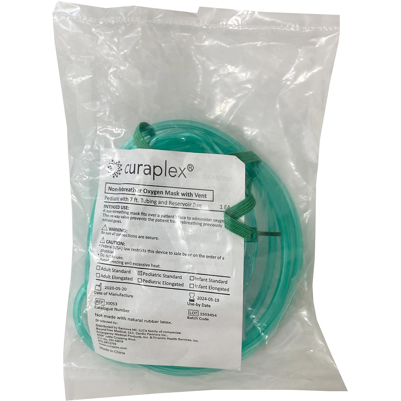 Curaplex®-Total Non-Rebreather O2 Mask Pediatric - VENT-MedTech-2