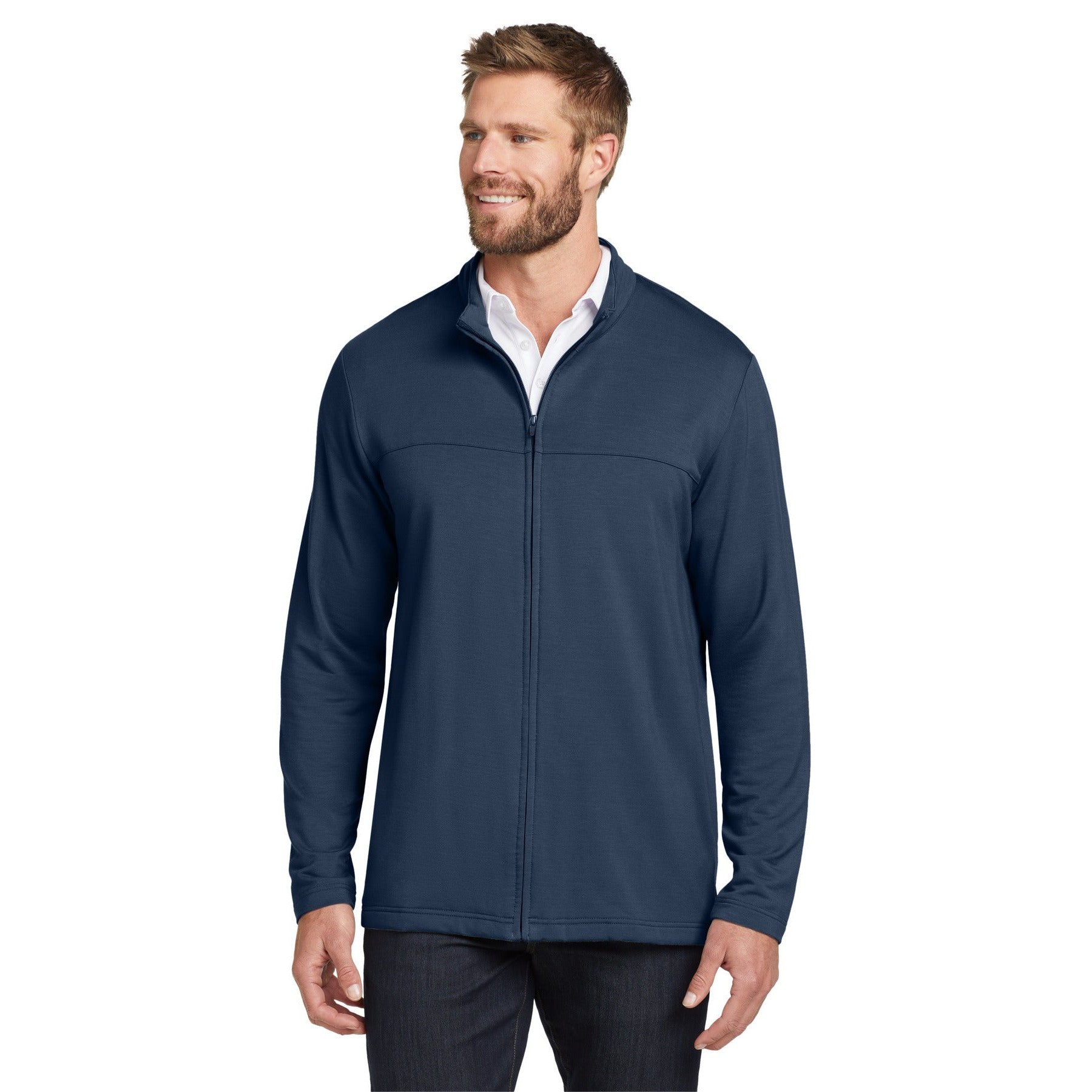 TravisMathew-TravisMathew Newport Full-Zip Fleece. TM1MU420-MedTech-2
