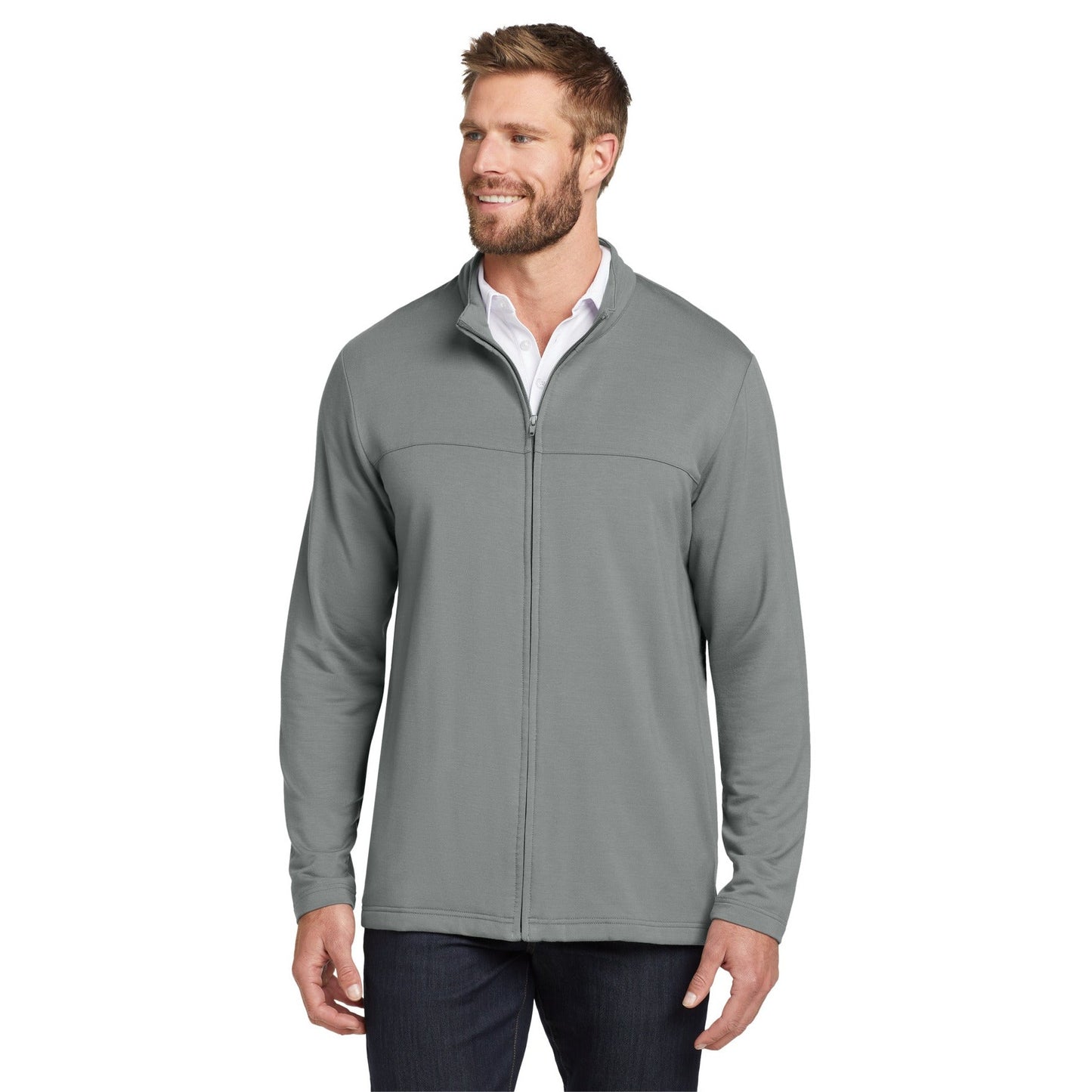 TravisMathew-TravisMathew Newport Full-Zip Fleece. TM1MU420-MedTech-3