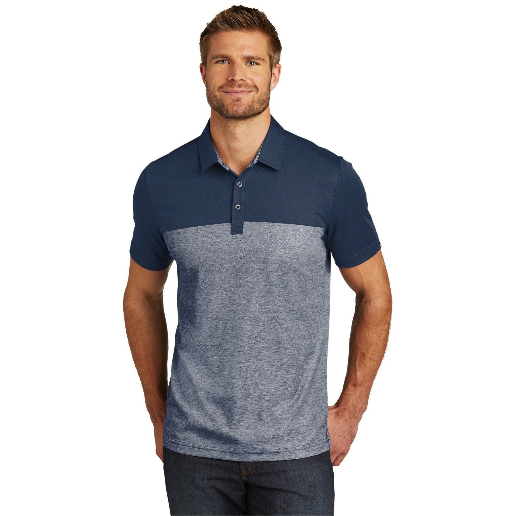 TravisMathew-TravisMathew Oceanside Blocked Polo. TM1MU414-MedTech-2