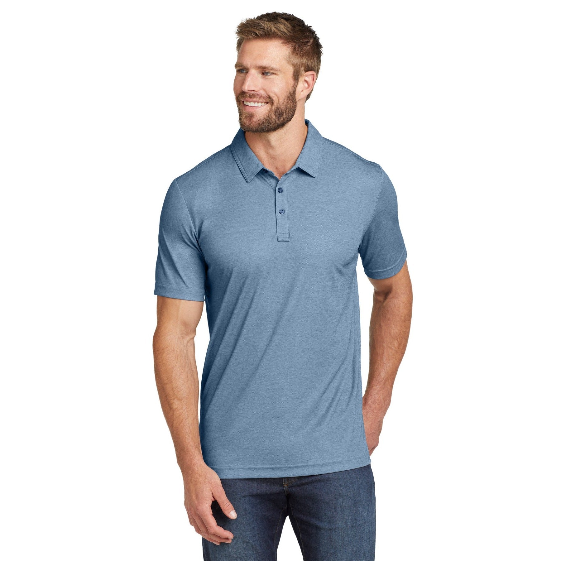TravisMathew-TravisMathew Oceanside Heather Polo. TM1MU412-MedTech-5