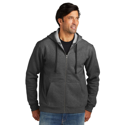 Volunteer Knitwear-Volunteer Knitwear™ Chore Fleece Full-Zip Hoodie VL130ZH-MedTech-1