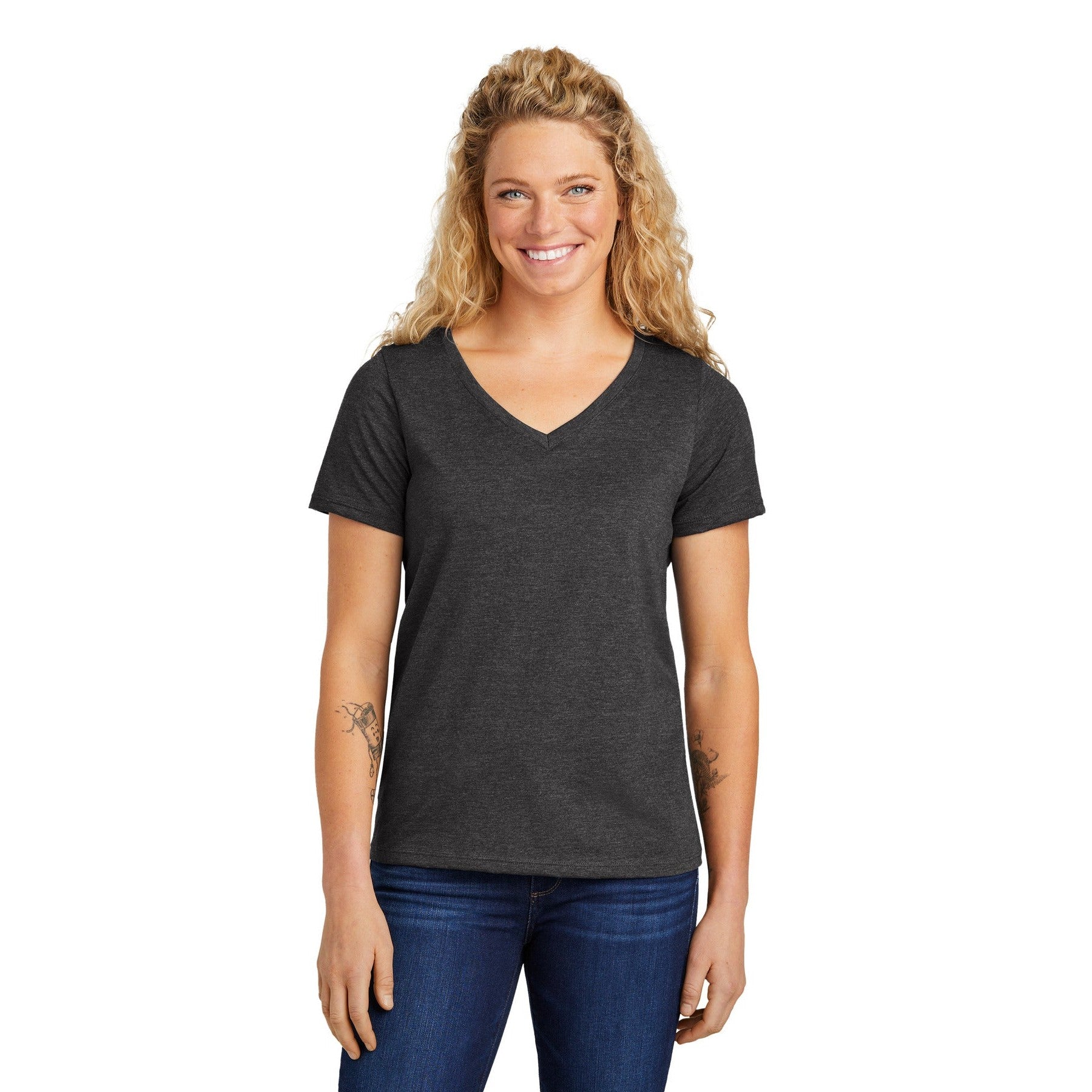 Volunteer Knitwear-Volunteer Knitwear™ Women's Daily V-Neck Tee LVL45V-MedTech-2