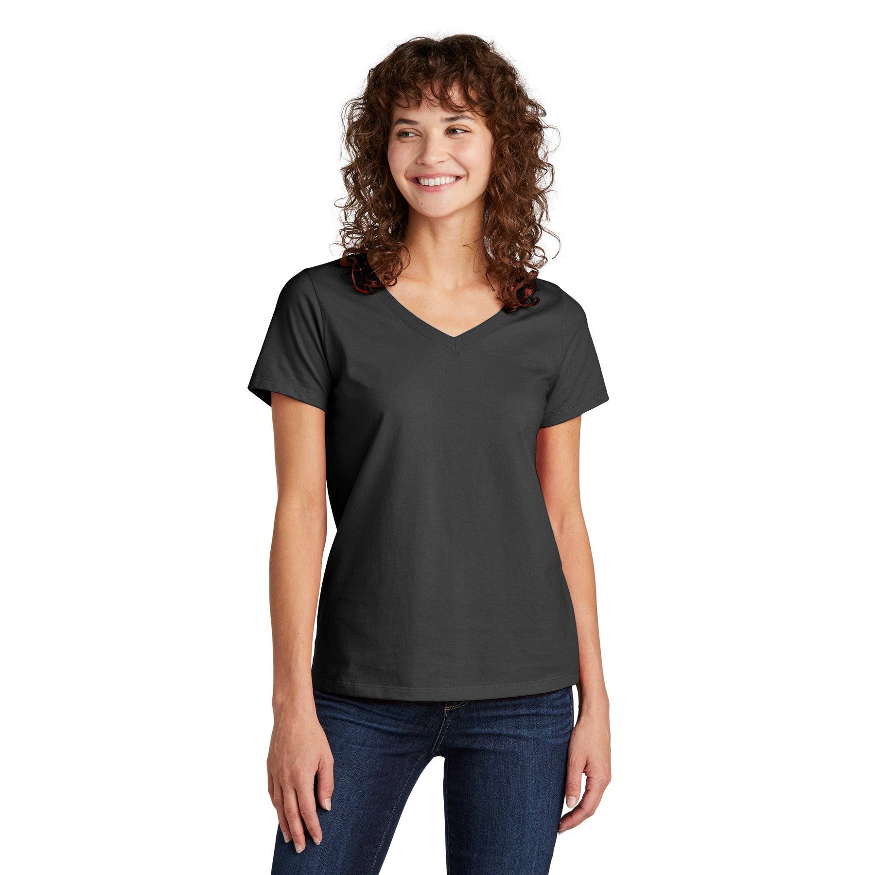 Volunteer Knitwear-Volunteer Knitwear™ Women's Daily V-Neck Tee LVL45V-MedTech-3